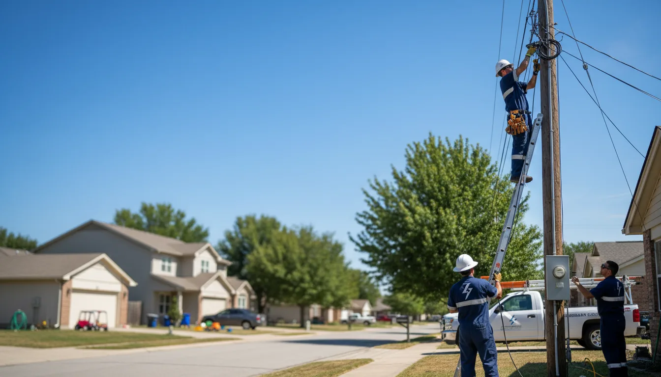Residential electrician providing installation services in Galveston, TX